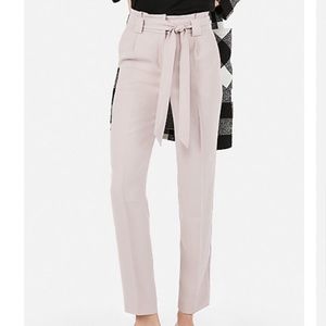 Express blush colored sash waist pants